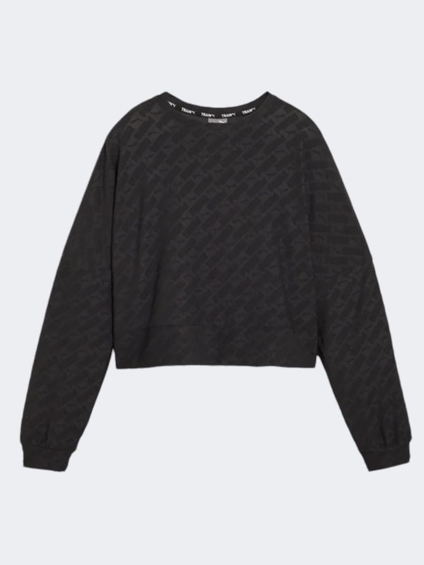 Puma Fit Branded Women Training Sweatshirt Black