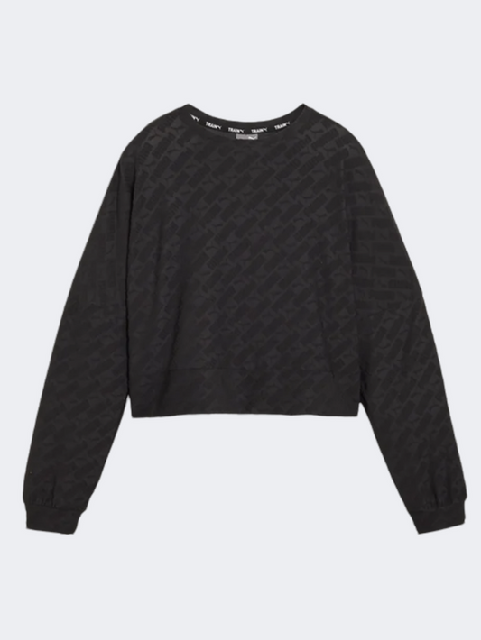 Puma Fit Branded Women Training Sweatshirt Black