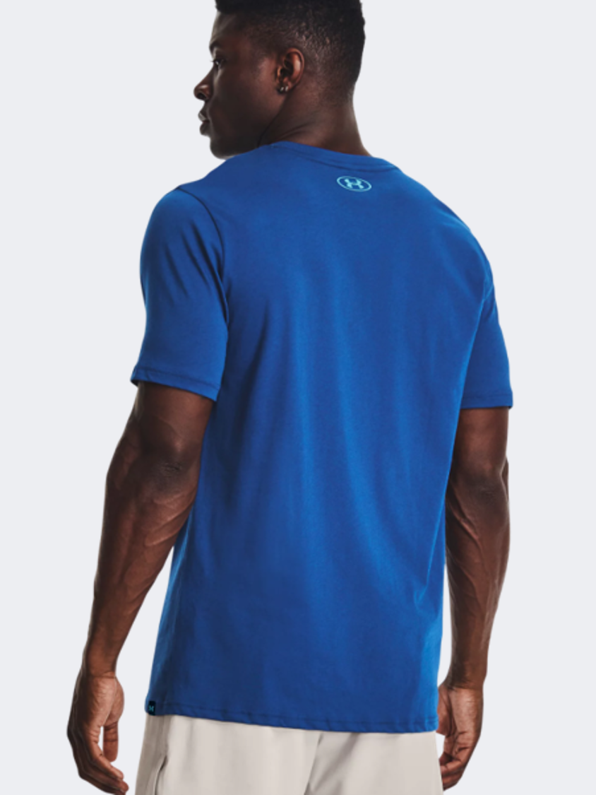 Under Armour Project Rock Men Training T-Shirt Blue/White