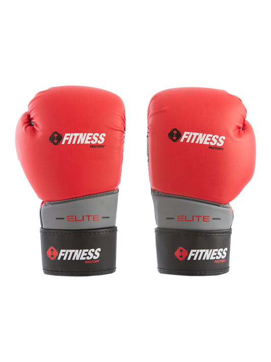 Fitness Factory Boxing Gloves Red/Silver