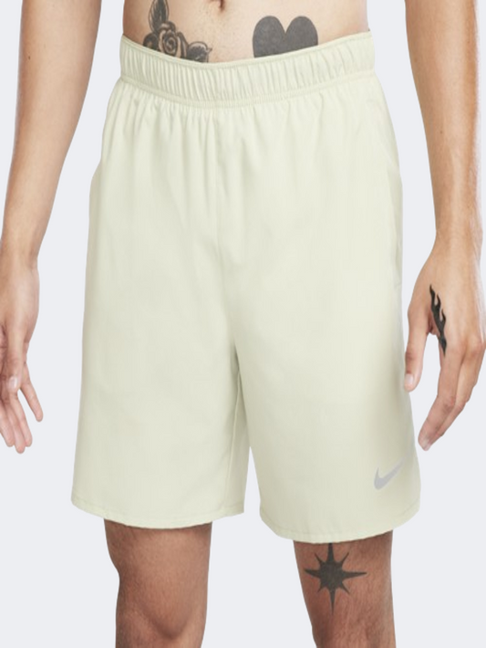 Nike Challenger Men Running Short Olive Aura/Black