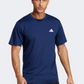 Adidas ESSENTIALS MEN TRAINING T-Shirt Dark Blue / White