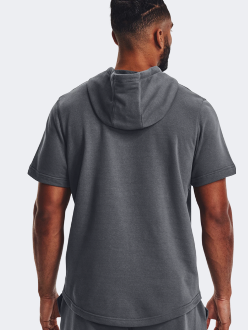 Under Armour Project Rock Terry Men Lifestyle Hoody Pitch Grey