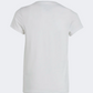 Adidas Essential Big Logo Girls Sportswear T-Shirt White/Black