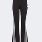 Adidas Future Icons 3-Stripes Cotton Flared Girls Sportswear Tight Black/White
