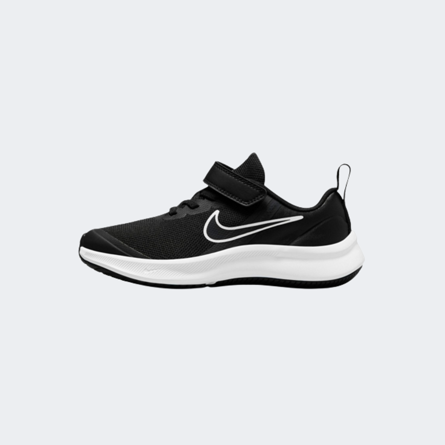 Nike Star Runner 3 Ps-Boys Running Shoes Black/White