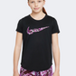 Nike Dri-Fit Girls Training T-Shirt Black