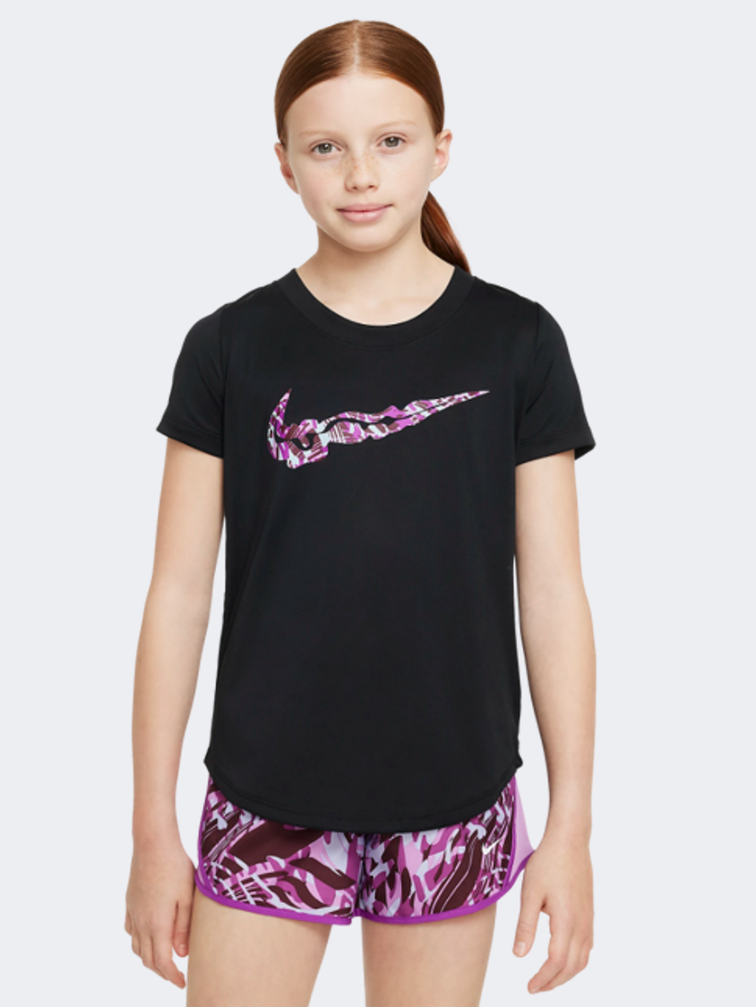 Nike Dri-Fit Girls Training T-Shirt Black