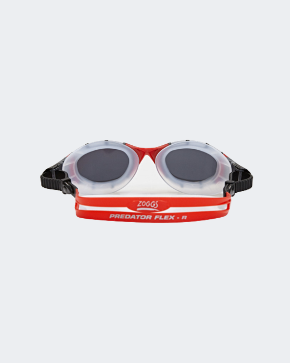 Zoggs Predator Flex Titanium Unisex Beach Goggles Clear/Red