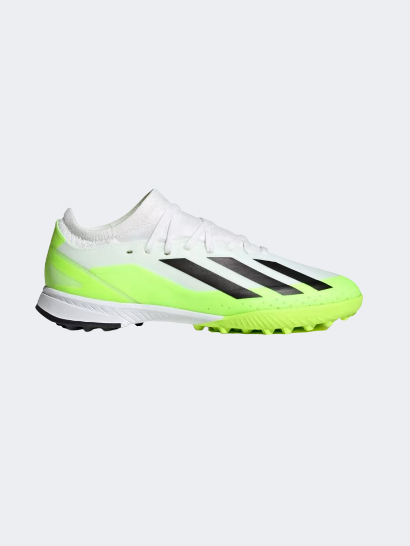 Adidas X Crazyfast.3 Kids Turf Shoes Cloud White/ Lemon