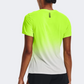 Under Armour Rush Run  Women Running T-Shirt Lime/Grey