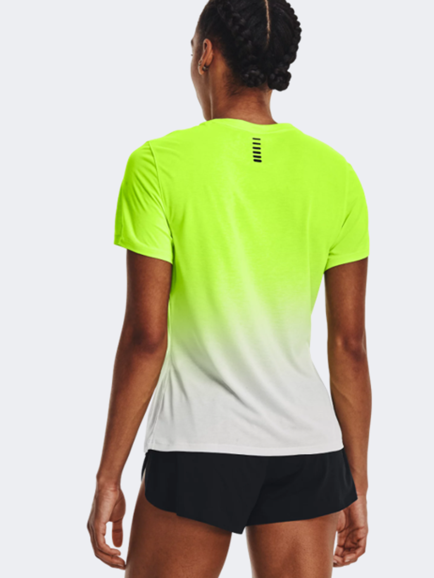 Under Armour Rush Run  Women Running T-Shirt Lime/Grey