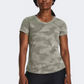 Under Armour Streaker Speed Camo Women Running T-Shirt Green/Reflective