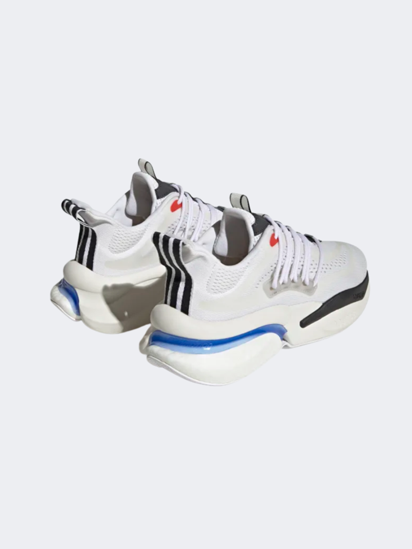 Adidas Alphaboost V1 Men Sportswear Shoes Cloud White/Blue Fusion/Bright Red