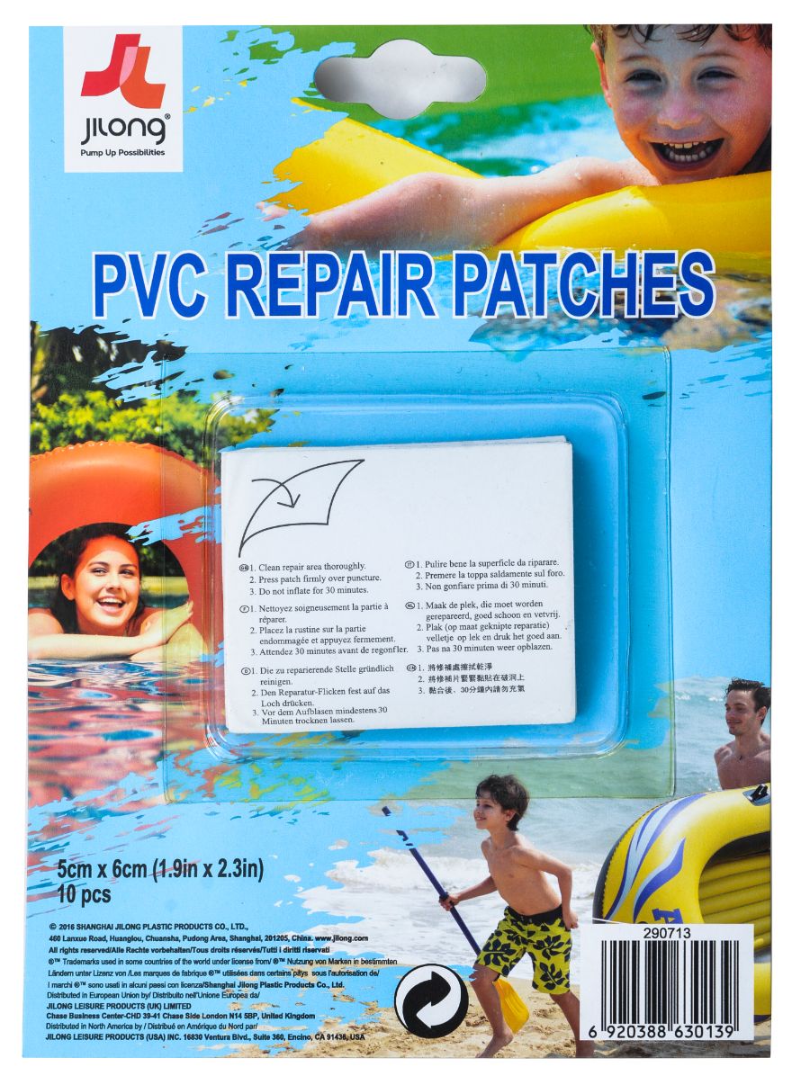 Ji-Long Pvc Repair Patches 5Cm*6Cm*10Pc Ng Beach Blue 290713