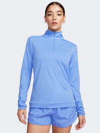 قميص جري بأكمام طويلة نسائي Nike Dri Fit Pacer باللون القطبي