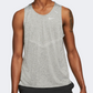 Nike Dri-Fit Rise 365 Men Running Tank Smoke Grey