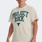 Under Armour Project Rock Heavyweight Terry Men Lifestyle Hoody Ivory/Teal