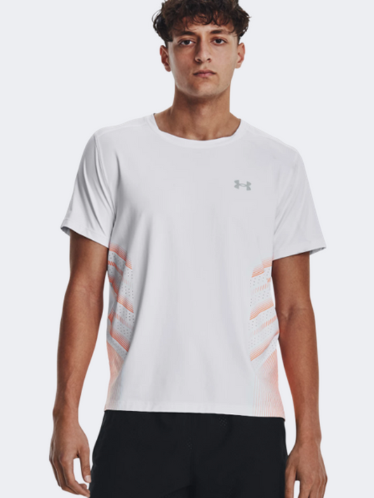 Under Armour Iso-Chill Laser Heat Men Running T-Shirt White/Orange