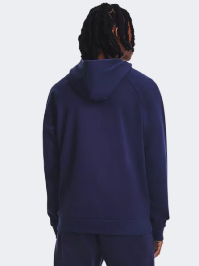 Under Armour Rival Fleece  Men Lifestyle Hoody Midnight Navy/White