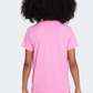 Nike Df Swoosh Girls Lifestyle T-Shirt Pink/White