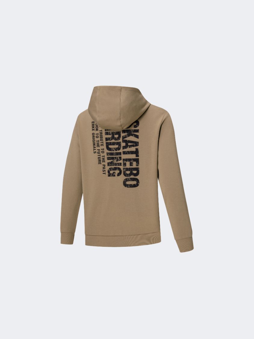 Erke  Men Lifestyle Hoody Light Brown