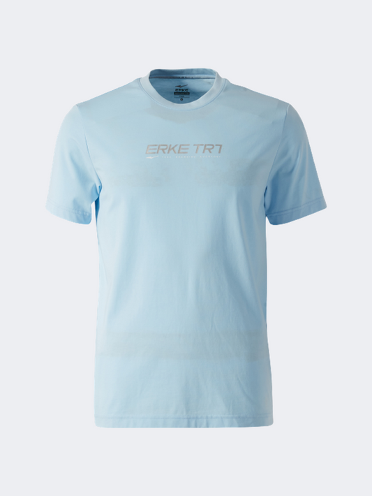 Erke Crew Neck Men Lifestyle T-Shirt Light Blue