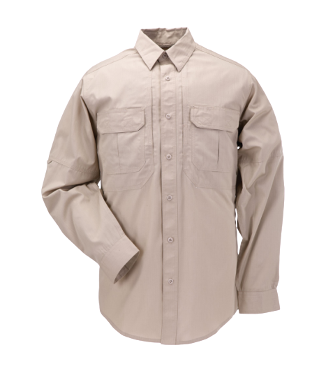 5-11 Taclite Pro L/S Shirt Tdu Khaki Men Tactical Longsleeve Beige 72175-162