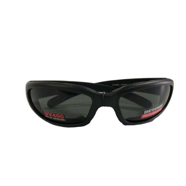 Global Vision Chicago Sm Chicago Smoke Lenses Unisex Lifestyle Sunglasses Black