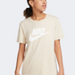 Nike Essential  Women Lifestyle T-Shirt Sanddrift/White