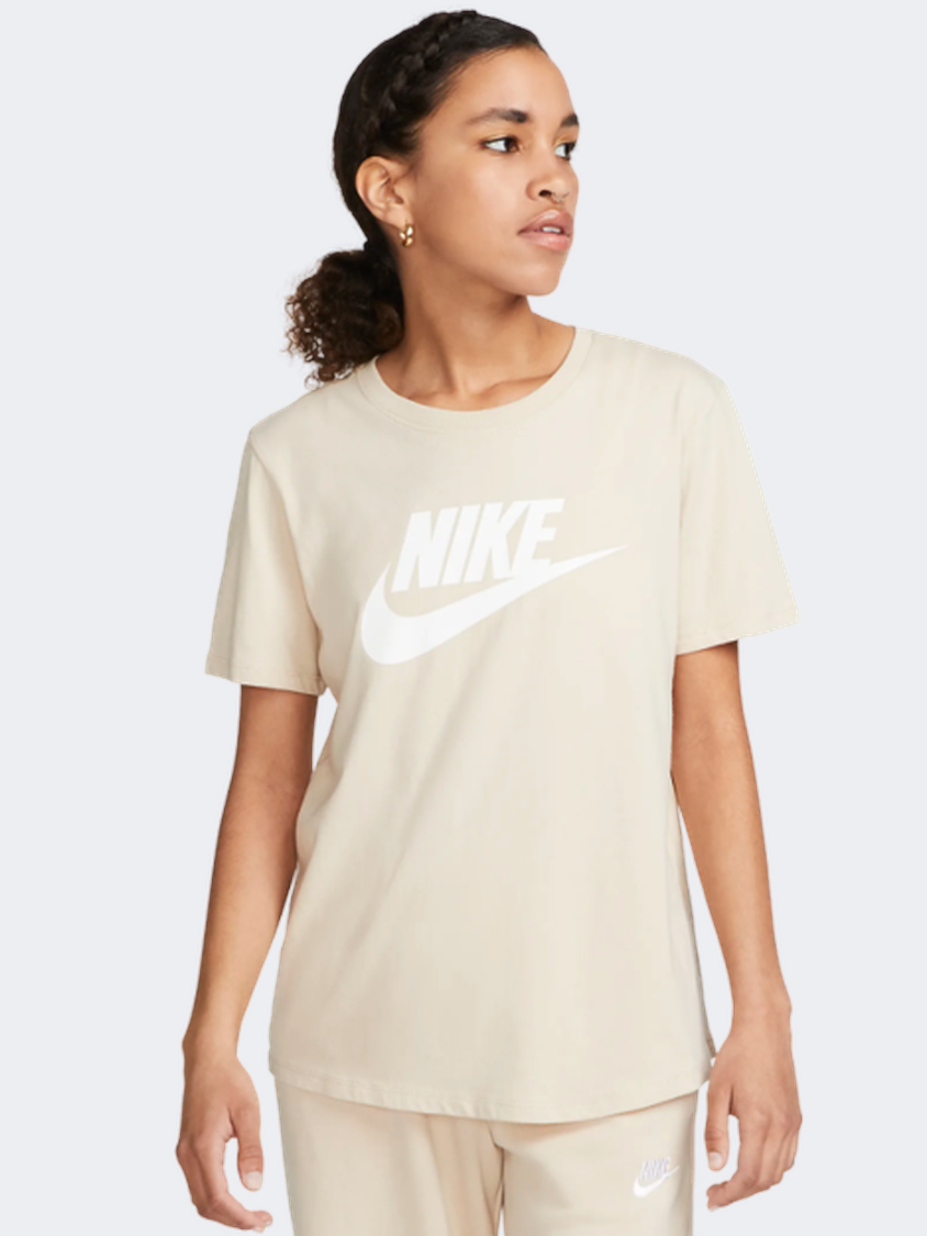 Nike Essential  Women Lifestyle T-Shirt Sanddrift/White