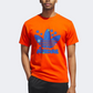 Adidas Stacked Trefoil Men Original T-Shirt Collegiate Orange