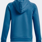 Under Armour Rival Fleece Boys Training Hoody Cosmic Blue/White