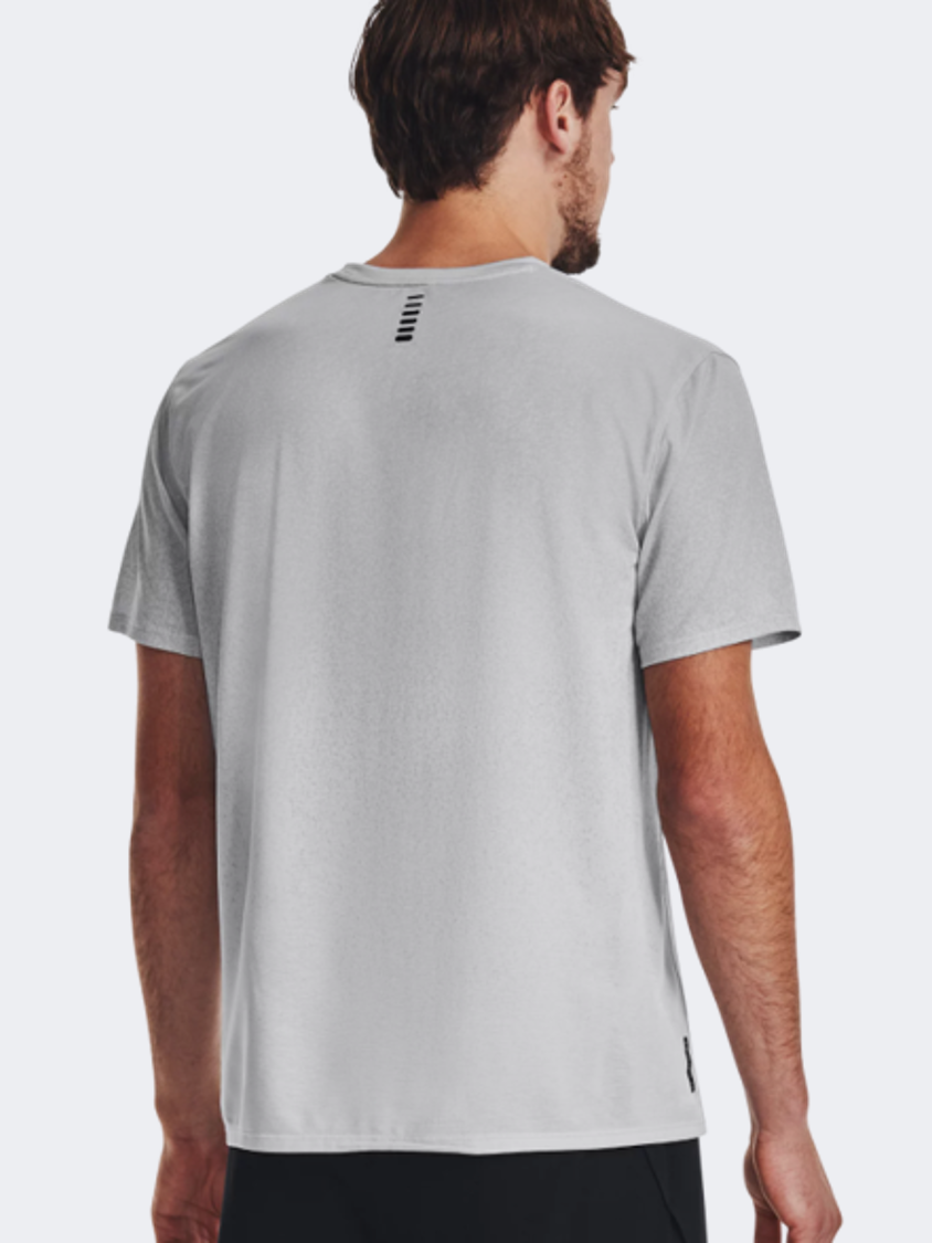 Under Armour Rush Run Men Running T-Shirt Halo Grey