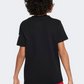 Nike Boxy Boys Lifestyle T-Shirt Black/Red/White