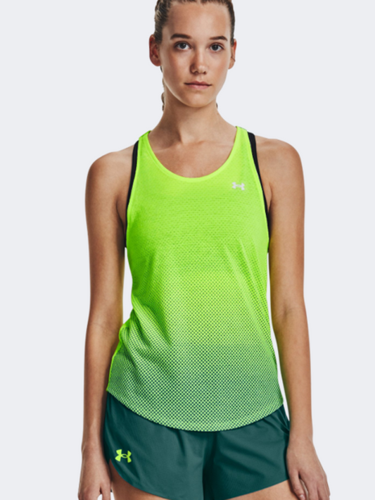 Under Armour Streaker Wind Women Running Tank Lime Surge