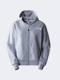 The North Face Essential هودي لايف ستايل نسائي رمادي فاتح هيذر