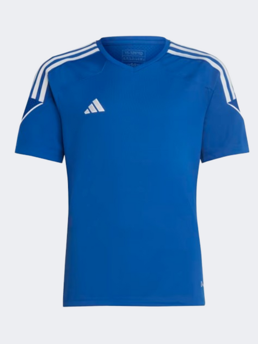 Adidas Tiro 23 Boys Football T-Shirt Royal Blue/White