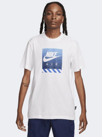 تيشيرت لايف ستايل رجالي Nike Fw Connect أبيض/أزرق