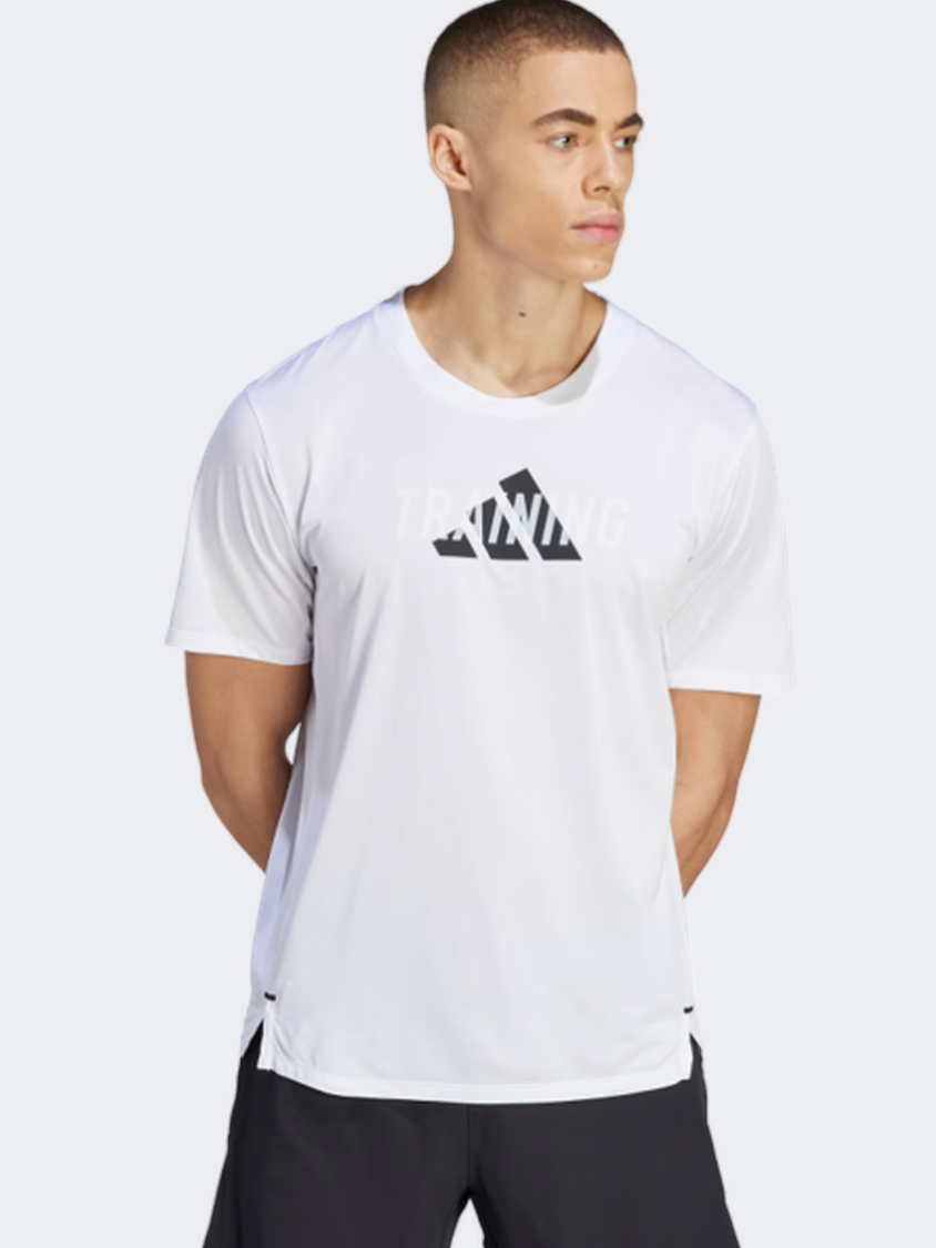 Adidas D4M Wogfx Men Training T-Shirt White/Black