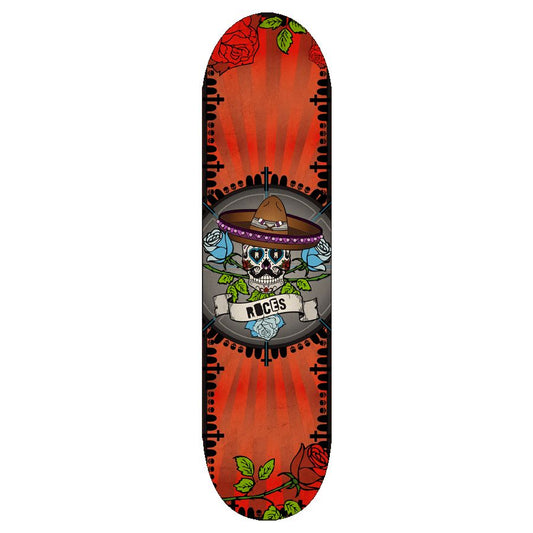 Roces Calavera Unisex Skating Skateboard Red And Black 30636