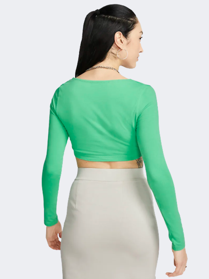 Nike Sportswear Women Lifestyle Long Sleeve Green