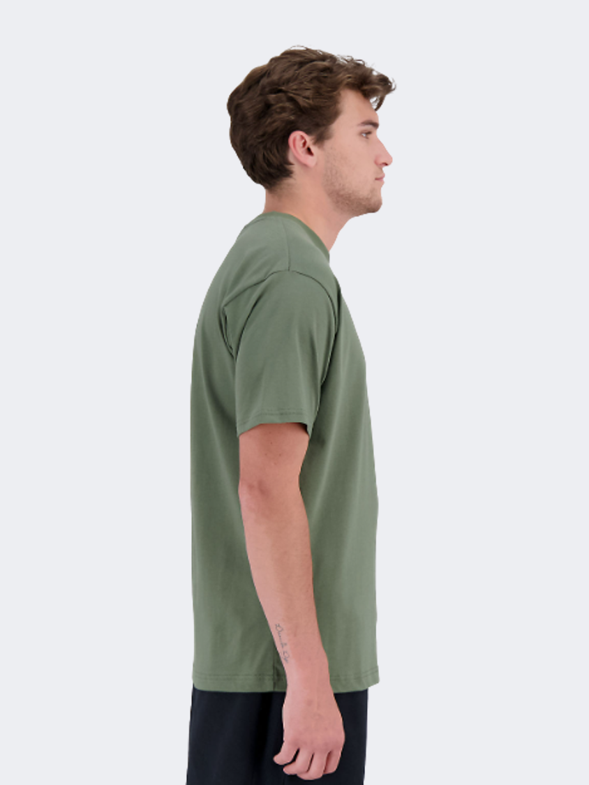 New Balance Essentials Pocket Men Lifestyle T-Shirt Olive Green