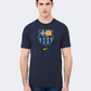 Nike Crest Navy Bar&#231;a Men Football T-Shirt Navy