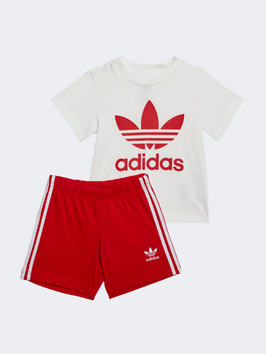 Adidas Trefoil Infant-Boys Original Set White/Red