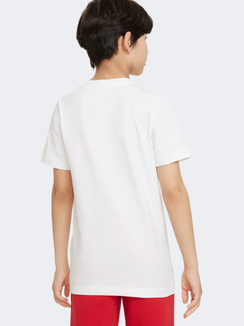 Nike Standard Issue Boys Lifestyle T-Shirt White/Red