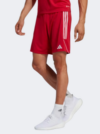 شورت كرة قدم رجالي Adidas Tiro 23 أحمر قوي/أبيض