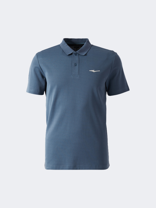 Erke Micro Collar Men Lifestyle Polo Short Sleeve Haze Blue