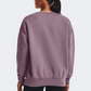 Under Armour Essential Fleece Women Lifestyle Sweatshirt Misty Purple/White