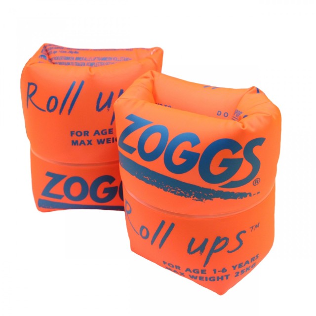 Zoggs Roll Ups (1-6Yrs) - Ei Valves (Tuv) Kids Swim Floater Orange 301204/027